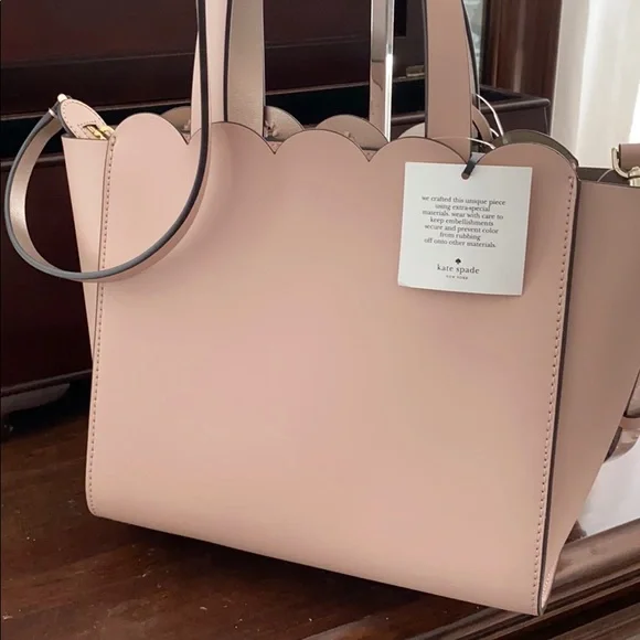 Kate Spade Magnolia Street eyelet Handbag Blush color NWT. - Picture 2 of 9
